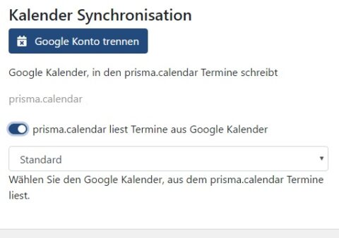 Terminplaner mit Google Kalender synchronisieren